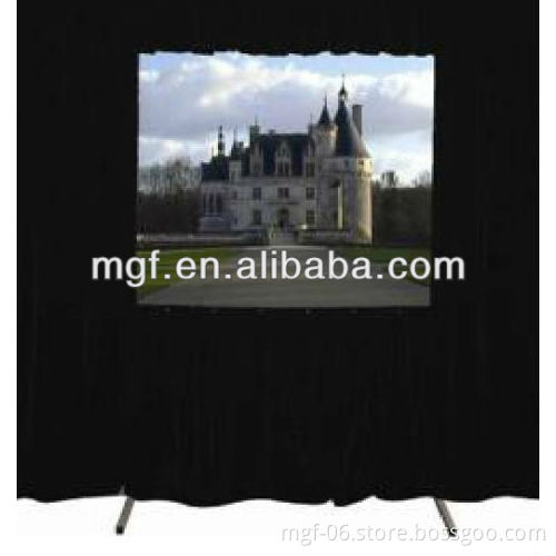 large Fast Fold Screen with Black Curtain